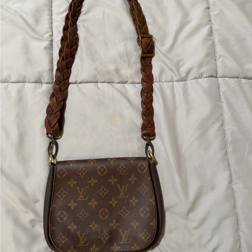 Vintage Boho - (Louis Vuitton) Odyssey Brown Crossbody Bag with braided strap